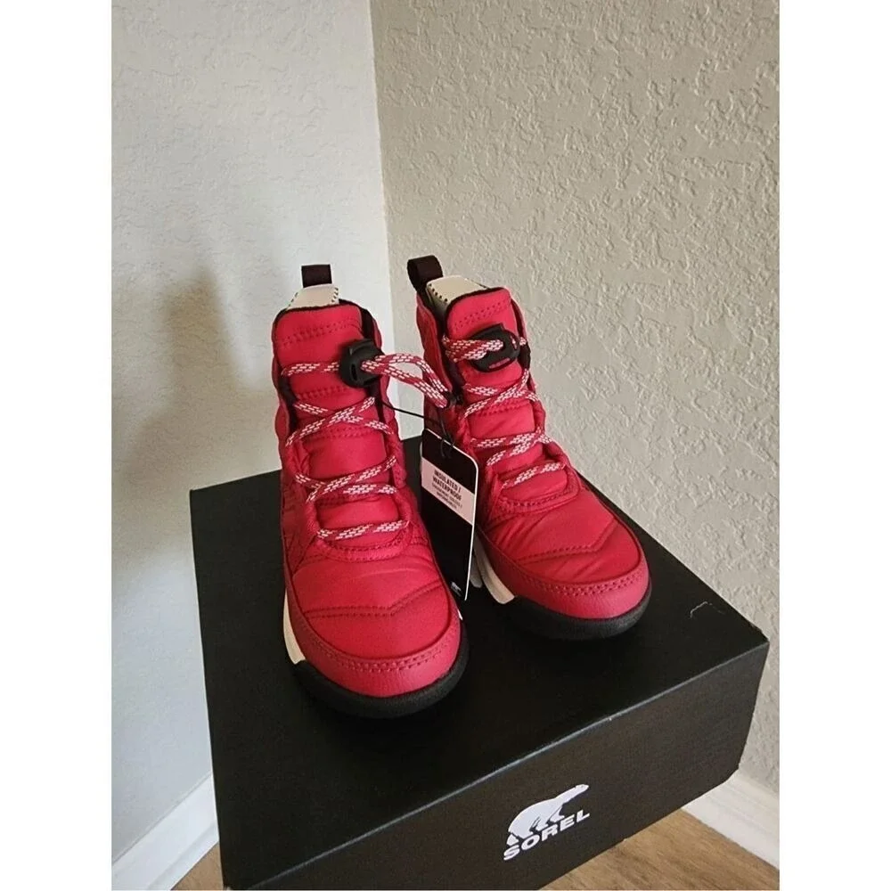 SOREL Whitney II‎ Short Waterproof Insulated Boot, Toddler Size 12, Red, NWT
